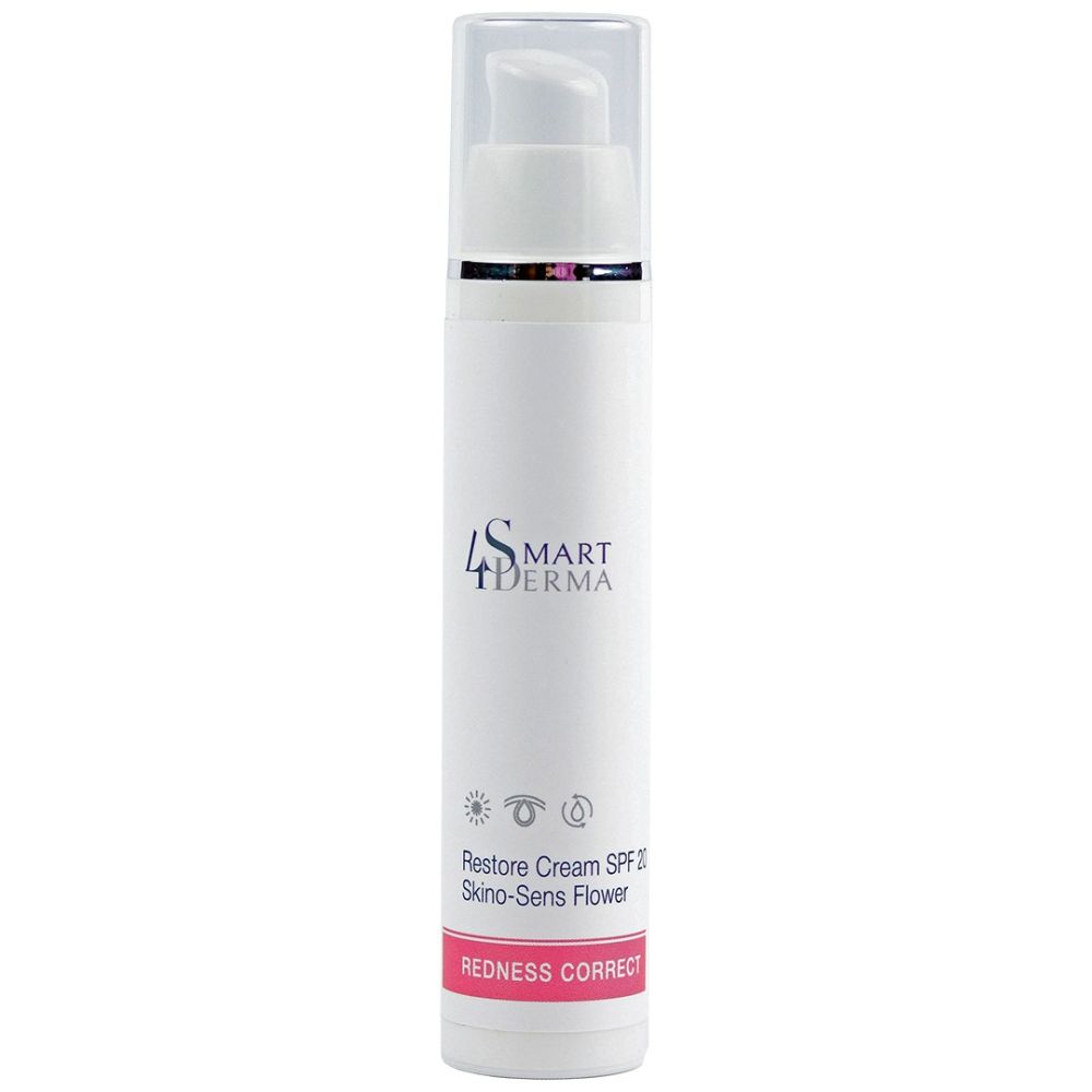 Денний крем для чутливої шкіри з куперозом SPF 20 Smart4Derma Restore Cream Skino-Sens Flower  - фото 1