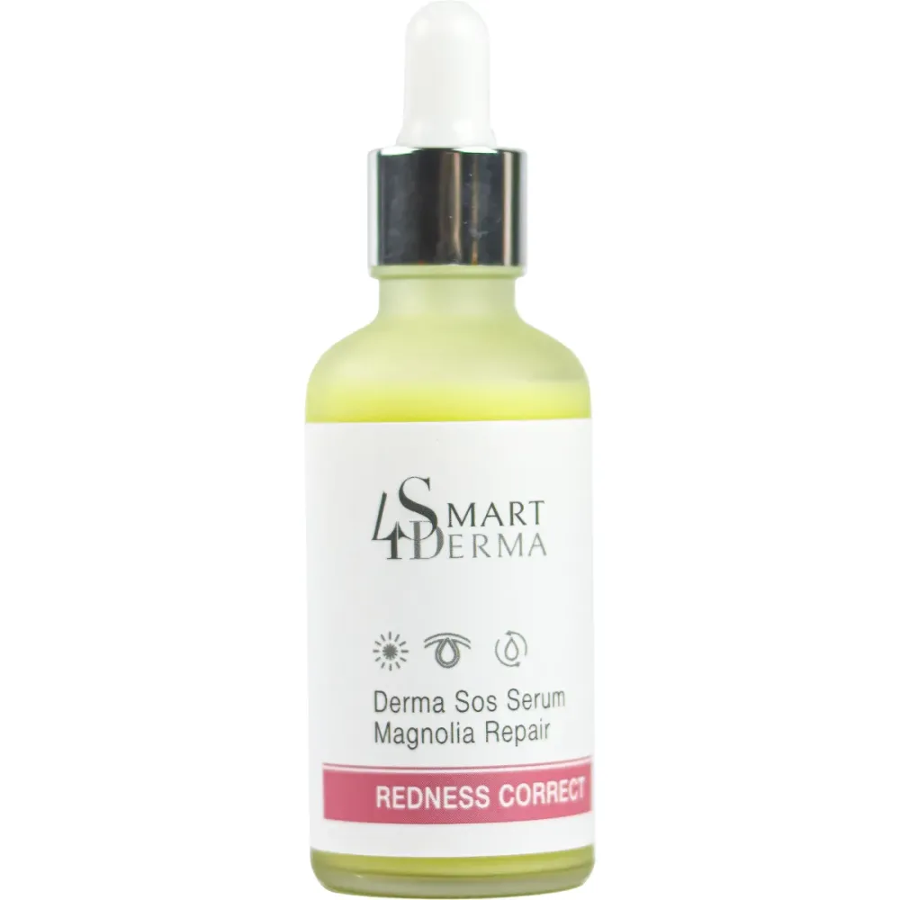 Антикуперозна заспокійлива сироватка для чутливої шкіри Smart4Derma Derma SOS Serum Magnolia Repair  - фото 1