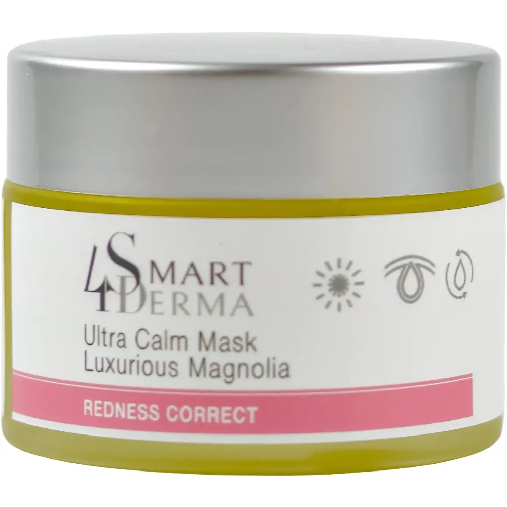 Заспокійлива протикуперозна маска для чутливої шкіри Smart4Derma Ultra Calm Mask Luxurious Magnolia  - фото 1