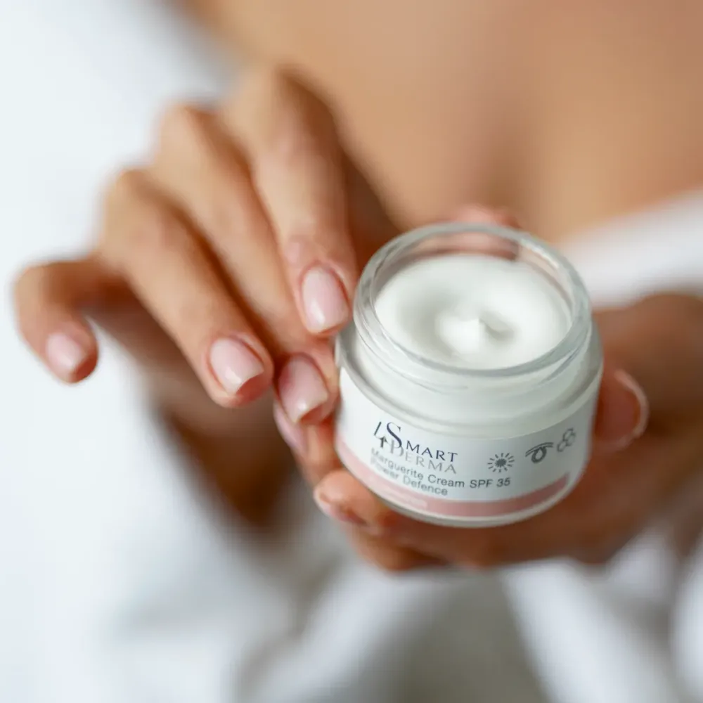 Дневной крем SPF 35 против пигментации для всех типов кожи Smart4Derma Marguerite Cream Power Defence  - фото 4