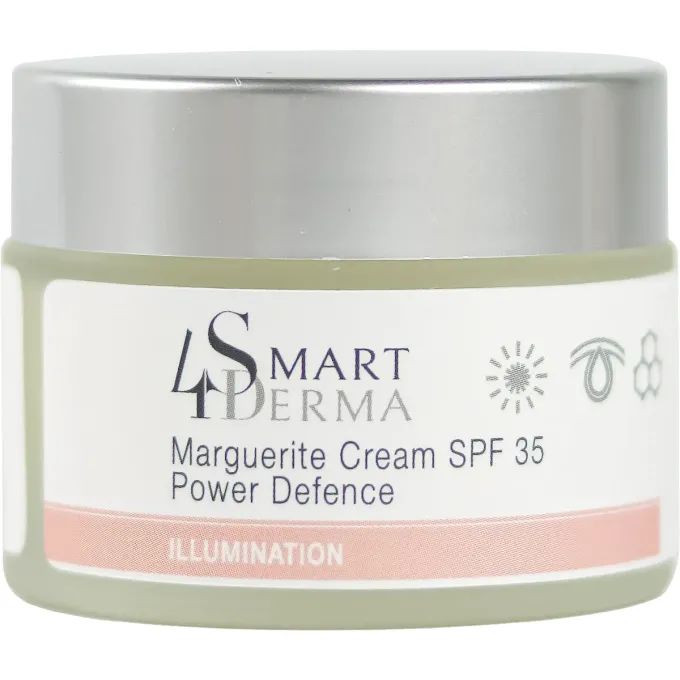 Дневной крем SPF 35 против пигментации для всех типов кожи Smart4Derma Marguerite Cream Power Defence