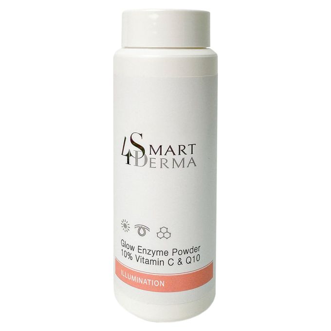 Освітлювальна ензимна пудра з Q10 та 10% Вітаміну C Smart4Derma Glow Enzyme Powder