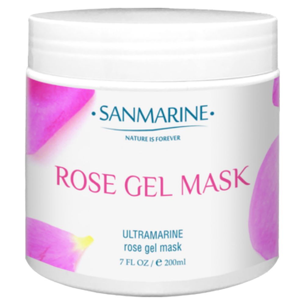 Гелева маска з пелюстками троянд Sanmarine Rose Gel Mask  - фото 1